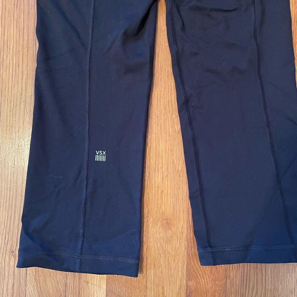 VSX | black neon yellow cropped leggings S - Picture 5 of 5